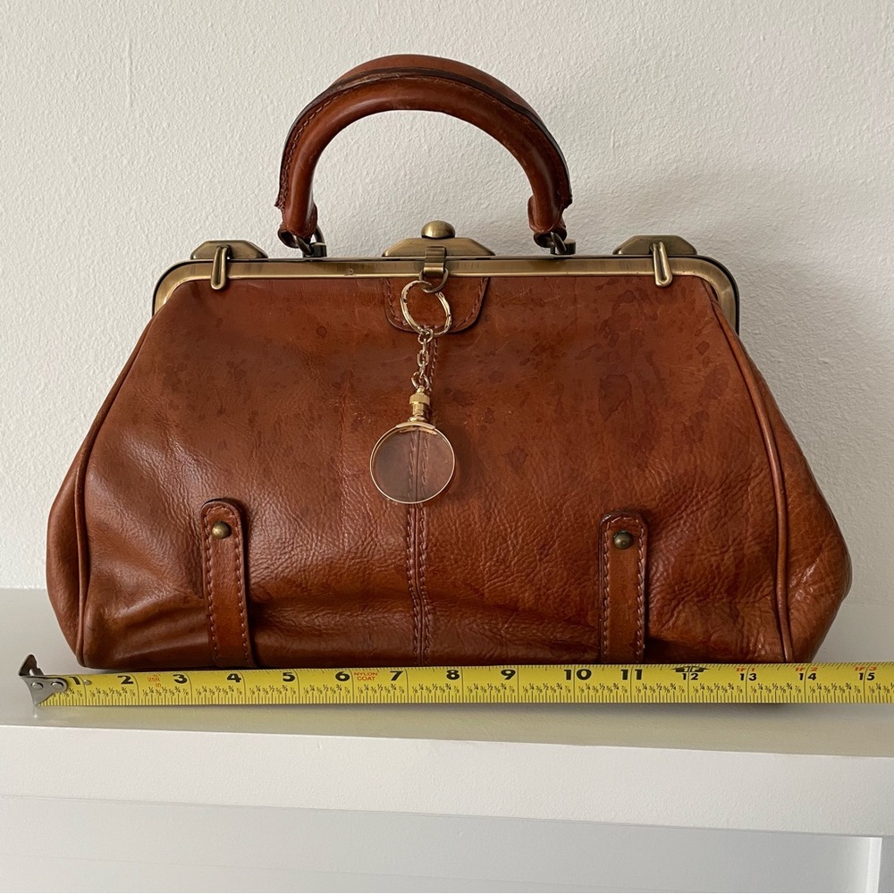 Leather Satchel Doctor Bag - Picture 2 of 12